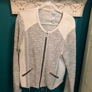 Lucky Brand distressed sweater